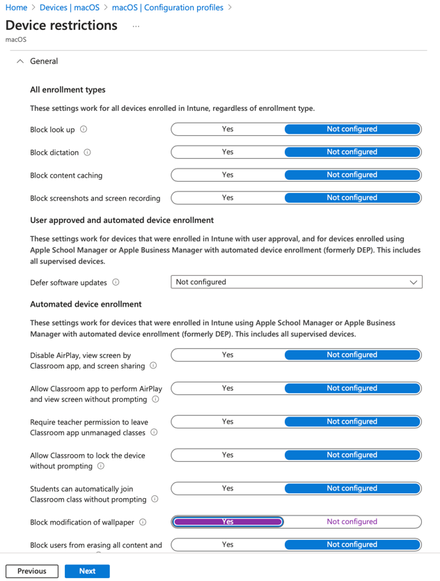Microsoft GitHub Wallpaper folder – script and mobileconfig